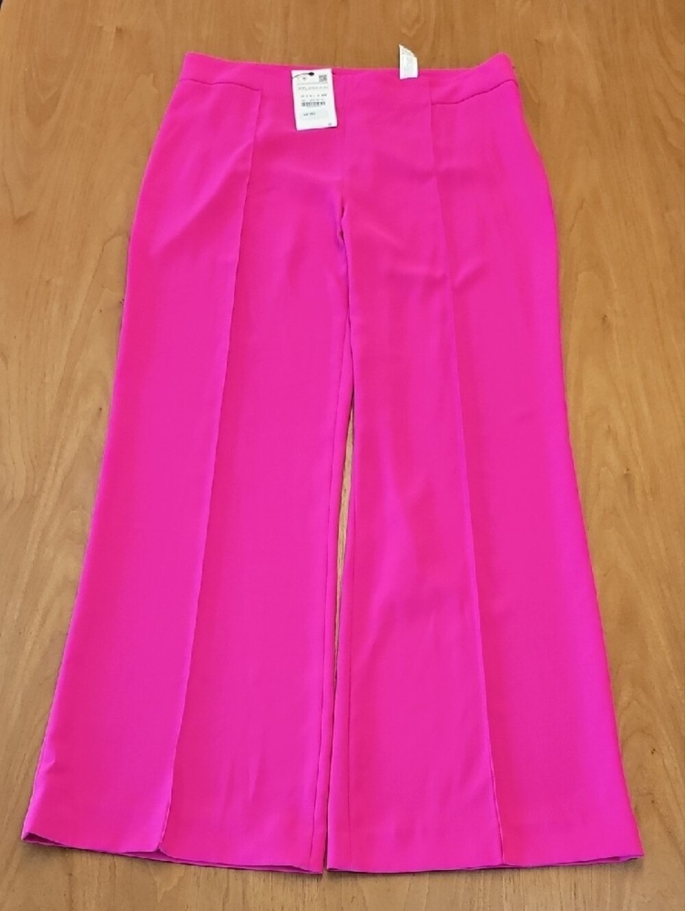 🔥Zara Vibrant Pink Wide-Leg Pantsuit with Belted Blazer - Picture 8 of 16